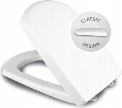 Produktbild von Toilettensitz kompatibel mit Cersanit Carina Soft Close Duroplast antibakteriell