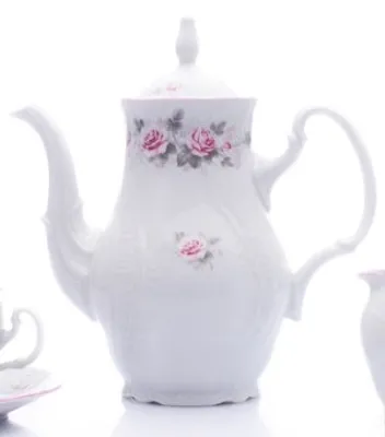 Obrázok produktu pre Thun 1794 Kanvica na kávu, 1,2 l, Bernadotte, ružová, ružový pruh, Thun