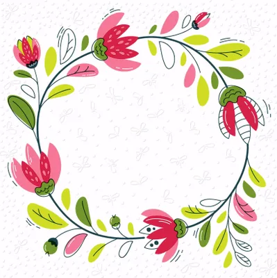 Produktbild von 16 Servietten geprägt Moments Spring Wreath - Kranz mit bunten Blumen 33x33cm