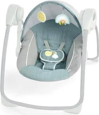 Produktbild von Babywippe elektrisch, Ingenuity Sun Valley Canopy, 6 Geschwindigkeiten, 2 Spielzeuge, Verstellbarer Sitz