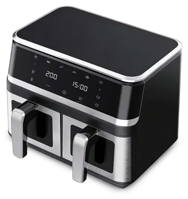Produktbild von Airfryer - Heißluftfritteuse - 8 l XXL Fassungsvermögen - 1400 W - Sichtfenster - Digitales Touchdisplay - 8 Programme - Ölfrei