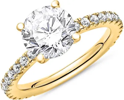 Produktbild von JEWLIX Verlobungsring aus vergoldetem 925er Silber mit Zirkonia
