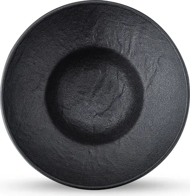 Produktbild von Wilmax Tiefer Teller SlateStone Schwarz 20 cm 800 ml Porzellan WL-661112/A