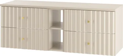 Produktbild von Waschtischunterschrank 140 cm breit in kaschmir AQUINO-140