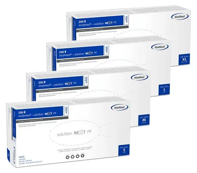 Produktbild von 10x MaiMed-solution next PF white Gr. S, 200St/B | Box (200 Stück)