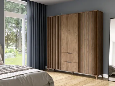 Obrázek produktu pro Kombinovaná šatní skříň 185 cm ISADORA - dub artisan
