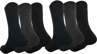 Produktbild von 6 Paar Herren Wintersocken Innenfrottee Socken 6 Paar 43-46