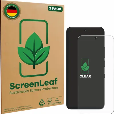 Produktbild von 2x ScreenLeaf Schutzfolie für TCL NXTPAPER 60 Ultra nachhaltiger Displayschutz Display Schutz Folie Klar Transparent
