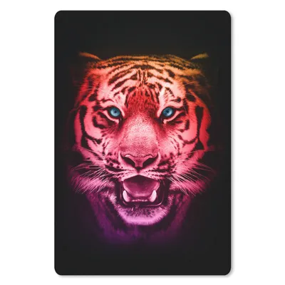 Produktbild von MuchoWow® Mauspad Mousepad Tiger - Orange - Rot 40x60 cm - Mousepads - Maus Mat - Pad - Mausunterlage - Schreibtisch Accesoire
