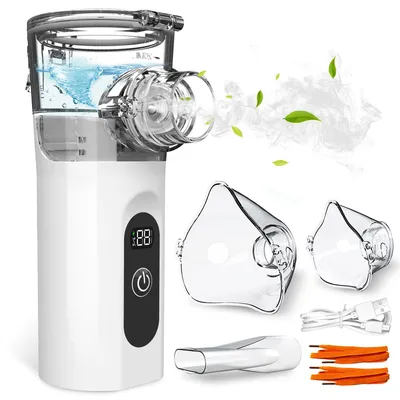 Produktbild von Inhalationsgerät Tragbar Leise Inhaliergeräte für Erwachsene und Kinder mit Digitaldispla 2 Sprühmodi Inhaliergerät USB-C Vernebler Inhalator