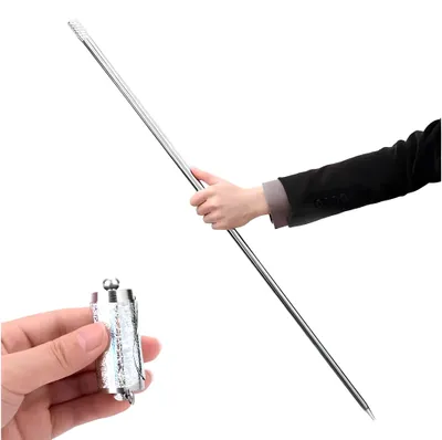 Productafbeelding van Magische uitschuifbare toverstaf van 110 cm voor goocheltrucs.