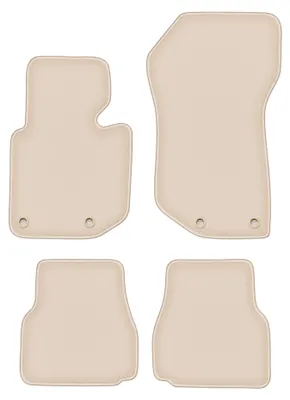 Produktbild von DURBAN Beige Velours-Fußmatten-Set für BMW 3 E36 Cabrio (1993-2001)