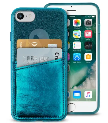 Zdjęcie produktu dla PURO IPC747CSHINEPDKGRN, Pokrowiec, Apple, 6/6s/7/8, 11,9 cm (4.7"), Turkusowy