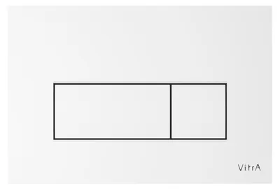 Image de VitrA Root Square Plaque de finition blanc brillant