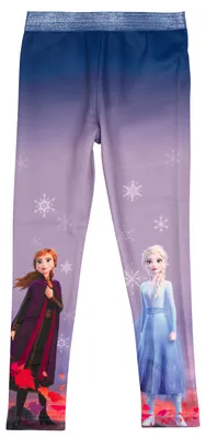 Produktbild von Disney Die Eiskönigin Thermo Leggings für Mädchen Kinder Frozen Winter Leggins gefüttert Hose Mädchenhose Sporthose Blau 98-104