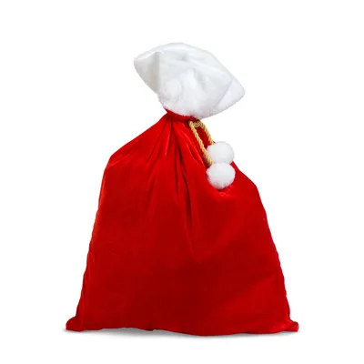 Image de Sac de Saint-Nicolas - 72,3 x 51,4 cm - rouge / blanc