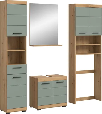 Produktbild von xonox.home Badkombination Scout Artisan Eiche Nachbildung B/H/T: 190x191x34cm