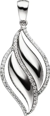 Produktbild von JOBO Anhänger 925 Sterling Silber 63 Zirkonia Silberanhänger