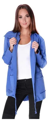 Produktbild von Cardigan Sweater Jacke mit Kapuze Gr. S/M; Blau