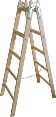 Produktbild von Leiter 2x5 Sprossen Holzleiterr Bockleiter