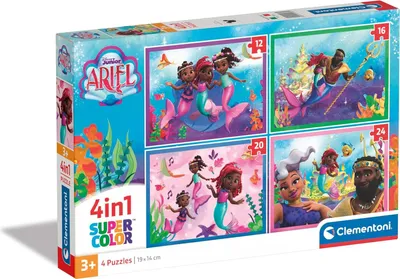 Immagine prodotto di Clementoni Puzzle 4in1 Disney Ariel 21533