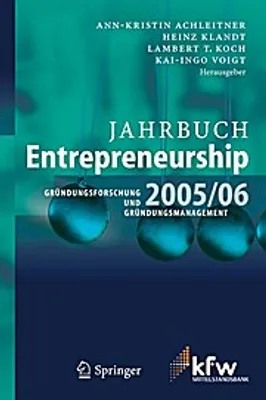 Produktbild von Jahrbuch Entrepreneurship 2005/06
