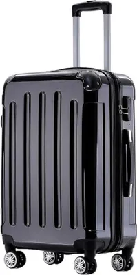 Produktbild von Famanu Hartschalen-Trolley Koffer Set in M-L-XL - Schwarz