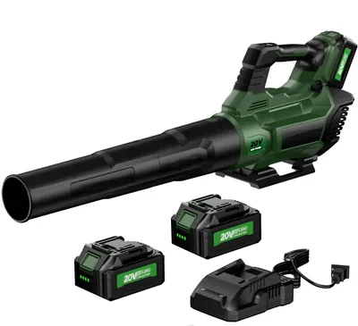 Produktbild von Akku Laubbläser,20V 257 km/h Gebläse Laubsauger,Bläser Sauger Mit 2 Akkus und Ladegerät,für Garten, Laub,Staub & Schnee (Inklusive Batterie)