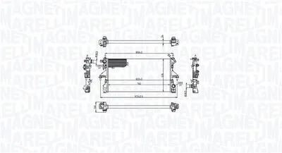 Produktbild von MAGNETI MARELLI 350213216700 Kühler Wasserkühler Motorkühler für CITROËN JUMPER Kasten passend für PEUGEOT BOXER Kasten BOXER Pritsche/Fahrgestell