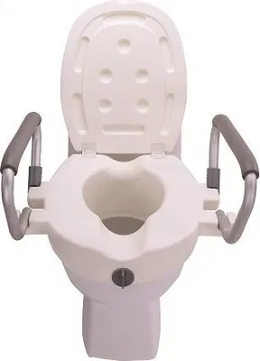 Image de Rehausseur de toilettes avec barres d'appui rabattables AT51205