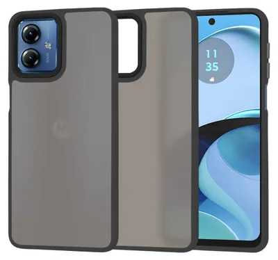 Produktbild von Techsuit HaloFrost Back Cover Hülle für Motorola Moto G14 - Schwarz