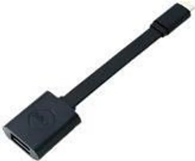 Produktbild von DELL DBQBJBC054, 0,132 m, USB C, USB A, USB 3.2 Gen 1 (3.1 Gen 1), Stecker/Buchse, Schwarz