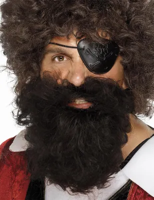 Imagen del producto de Barba de pirata marrón, modelo "Deluxe"