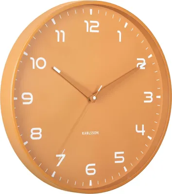Produktbild von Karlsson - Wanduhr Orgullo - ockerfarben - Ø40cm