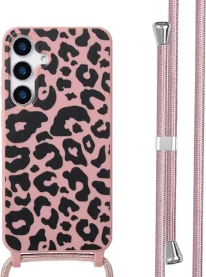 Image de imoshion Étui design en silicone avec cordon pour le Samsung Galaxy S25 Plus - Rose animal