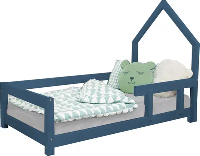 Produktbild von Kinderhausbett POPPI 90 x 200 Marine Blau 1