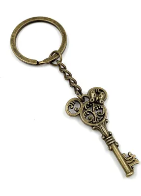 Immagine prodotto di Portachiavi Onwomania - "Key Mouse Antique" - portafortuna in metallo ideale come regalo, ad esempio per la migliore amica o la mamma