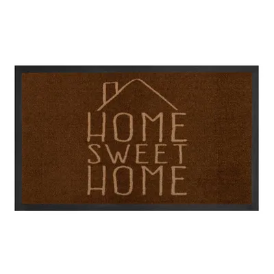 Produktbild von Schmutzfangmatte Home Sweet Home Braun Creme 45x75 cm