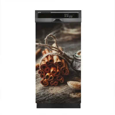 Produktbild von Aufkleber sticker 45x80 cm Dekorative folie Spülmaschine - Zimt Zimtstangen