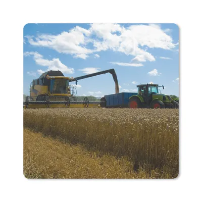 Produktbild von MuchoWow® Mauspad Mousepad Traktor - Bauernhof - Landleben - Ernte - Getreide 30x30 cm - Mousepads - Maus Mat - Pad - Mausunterlage - Gaming