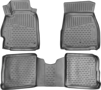 Zdjęcie produktu dla ELEMENT gumowe dywaniki podłogowe 3D do NISSAN Versa, 2019->, 3 szt.