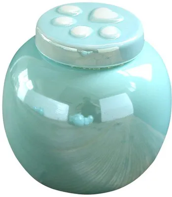 Produktbild von Moderne keramische As-urne für Haustiere - Hochwertige Urnen für Haustiere - Keramische Urne für die Aufbewahrung von As 9,3*10,5cm / 450ml