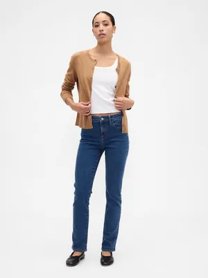 Produktbild von GAP Klassische Straight-Jeans mit mittelhohem Bund 33LONG