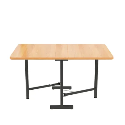 Produktbild von Esstisch Ausziehbare Kuechentisch Wohnzimmertisch Beistelltisch modern minimalistischer Wohnzimmermoebel Legierungsstuetze faltbar und gelagert Tisch
