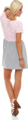 Produktbild von Minikleid Klassisches Tunika Top; Puderrosa S/M 36/38