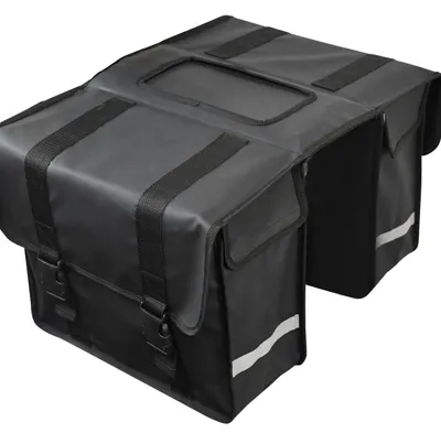 Image de Sacoches doubles de vélo étanches Strex – Sacoche vélo 40 litres – Noir – Avec réflecteurs – Vélo électrique