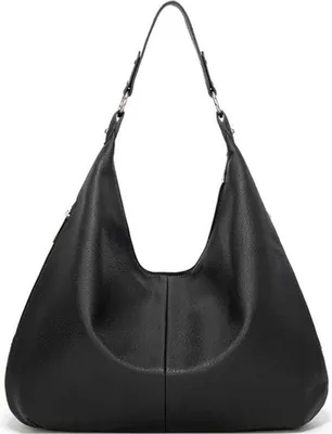 Obrázek produktu pro Kabelka Dámská Černá Velká kožená kabelka Dámská taška přes rameno Dámská taška Hobo Bag Women