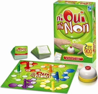 Image de Jeu de Société Ni Oui Ni Non MEGABLEU, 900 Questions, 2 Niveaux, 2-6 Joueurs