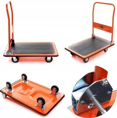 Zdjęcie produktu dla Wózek Platformowy Transportowy Magazynowy Kraft&Dele 300kg