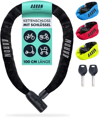 Produktbild von AARON Lock One Fahrradschloss mit Schlüssel Schwarz